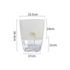 Self-Watering Hydroponic Flower Pot for Soilless Plant Growing