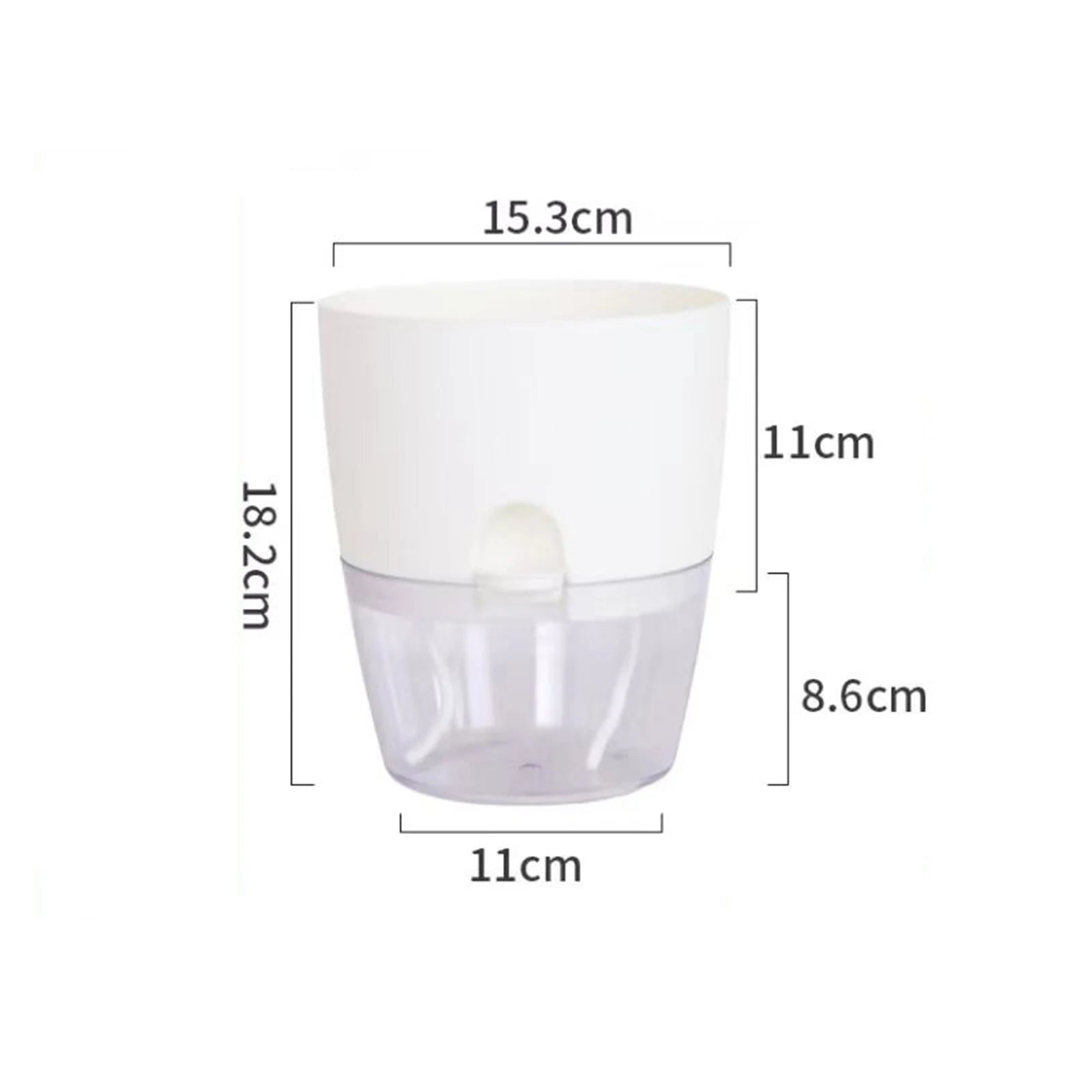 Self-Watering Hydroponic Flower Pot for Soilless Plant Growing