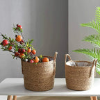 Nordic Extra Large Handwoven Seaweed Plant Pot Basket