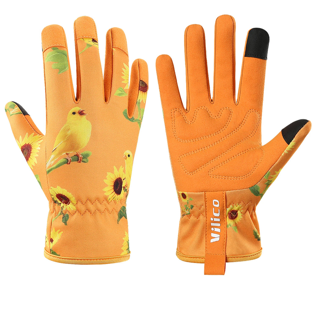 Breathable Leather Thorn-Proof Gardening Gloves for Women