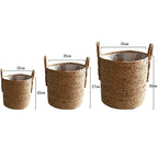 Nordic Extra Large Handwoven Seaweed Plant Pot Basket