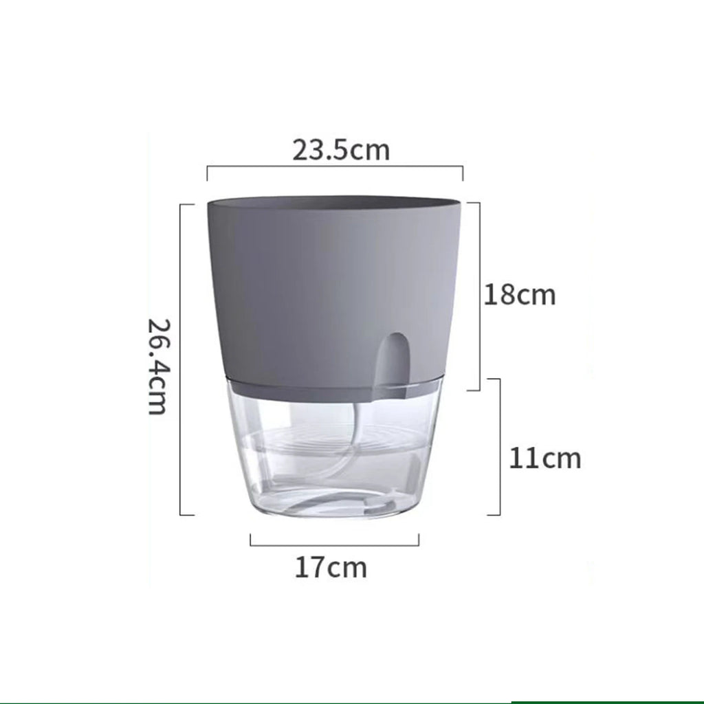 Self-Watering Hydroponic Flower Pot for Soilless Plant Growing