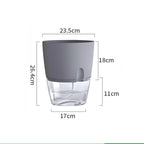 Self-Watering Hydroponic Flower Pot for Soilless Plant Growing