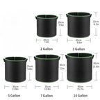 Non-Woven Grow Bags with Handles for Vegetables, Flowers &amp; Plants
