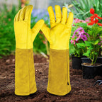 Thorn-Proof Garden Gloves with Long Protective Gauntlets
