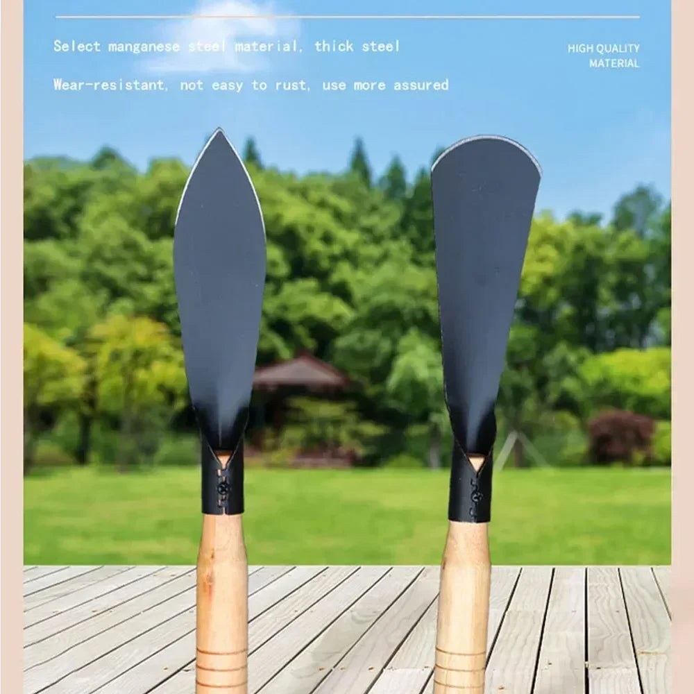 Multi-Purpose Garden Shovel &amp; Iron Hoe for Planting &amp; Weeding