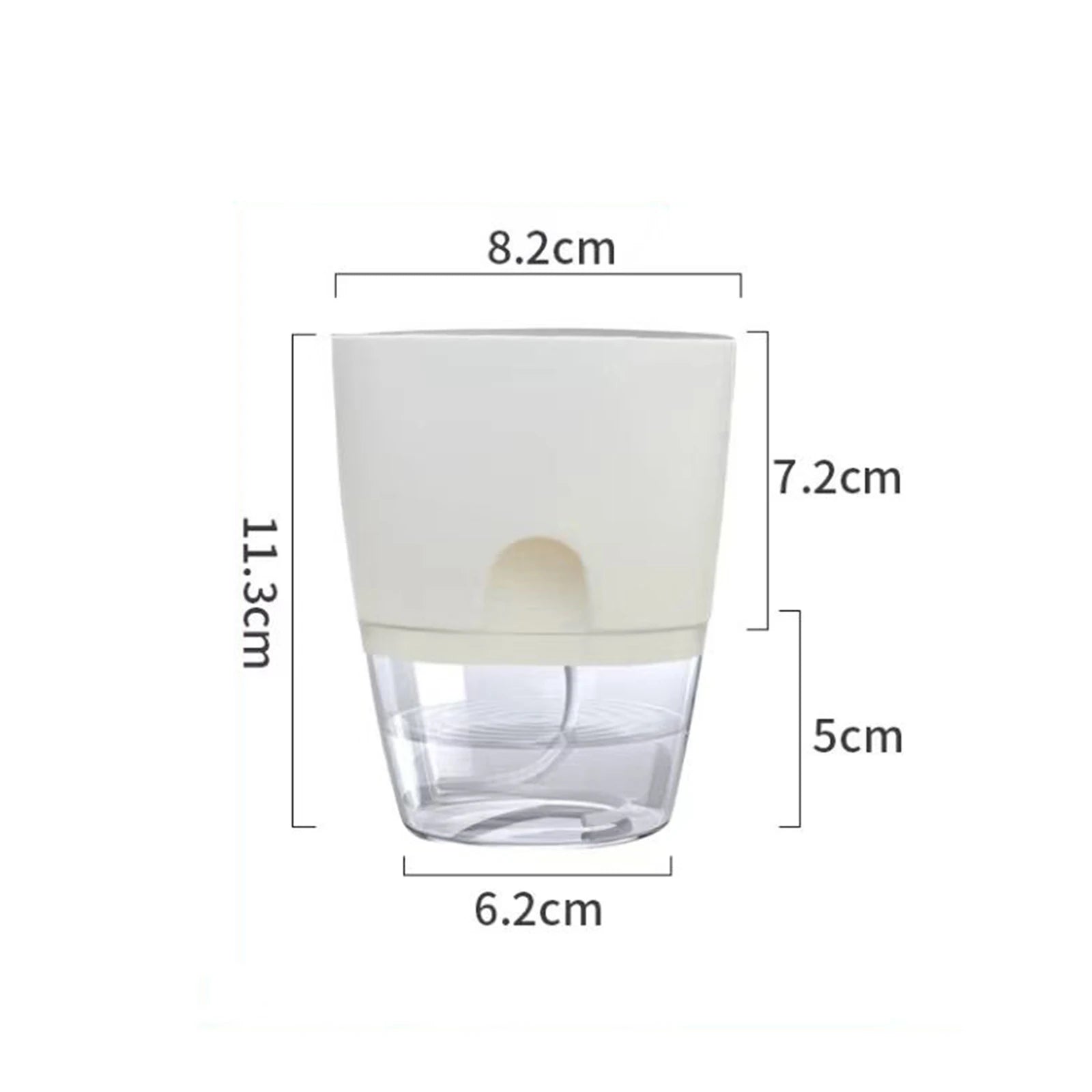 Self-Watering Hydroponic Flower Pot for Soilless Plant Growing