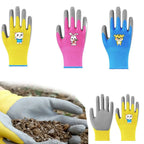 Kids Waterproof Non-Slip Gardening Work Gloves