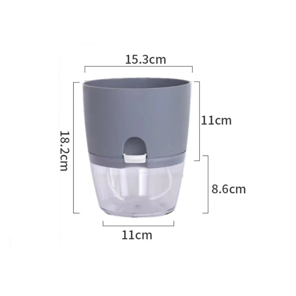 Self-Watering Hydroponic Flower Pot for Soilless Plant Growing