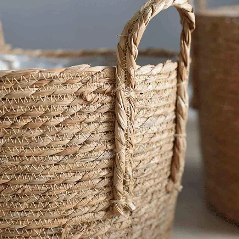 Nordic Extra Large Handwoven Seaweed Plant Pot Basket