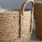 Nordic Extra Large Handwoven Seaweed Plant Pot Basket