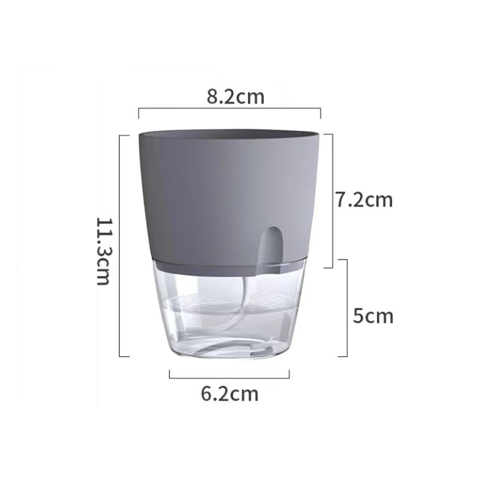 Self-Watering Hydroponic Flower Pot for Soilless Plant Growing