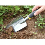 Stainless Steel Garden Shovel with Anti-Slip Rubber Handle