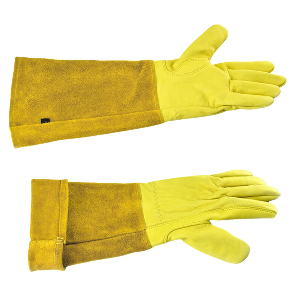 Thorn-Proof Garden Gloves with Long Protective Gauntlets