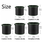 Non-Woven Grow Bags with Handles for Vegetables, Flowers &amp; Plants