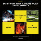 Thorn-Proof Garden Gloves with Long Protective Gauntlets