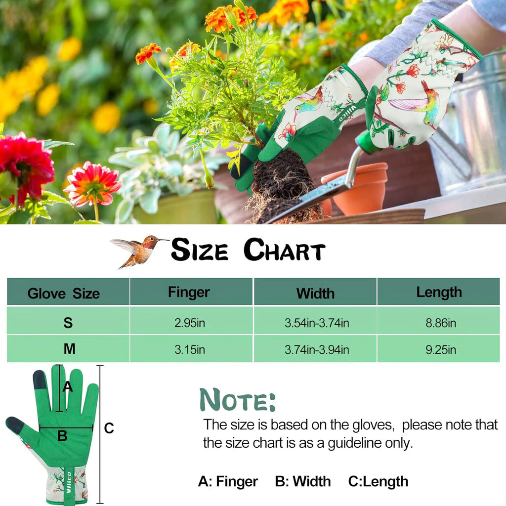 Breathable Leather Thorn-Proof Gardening Gloves for Women