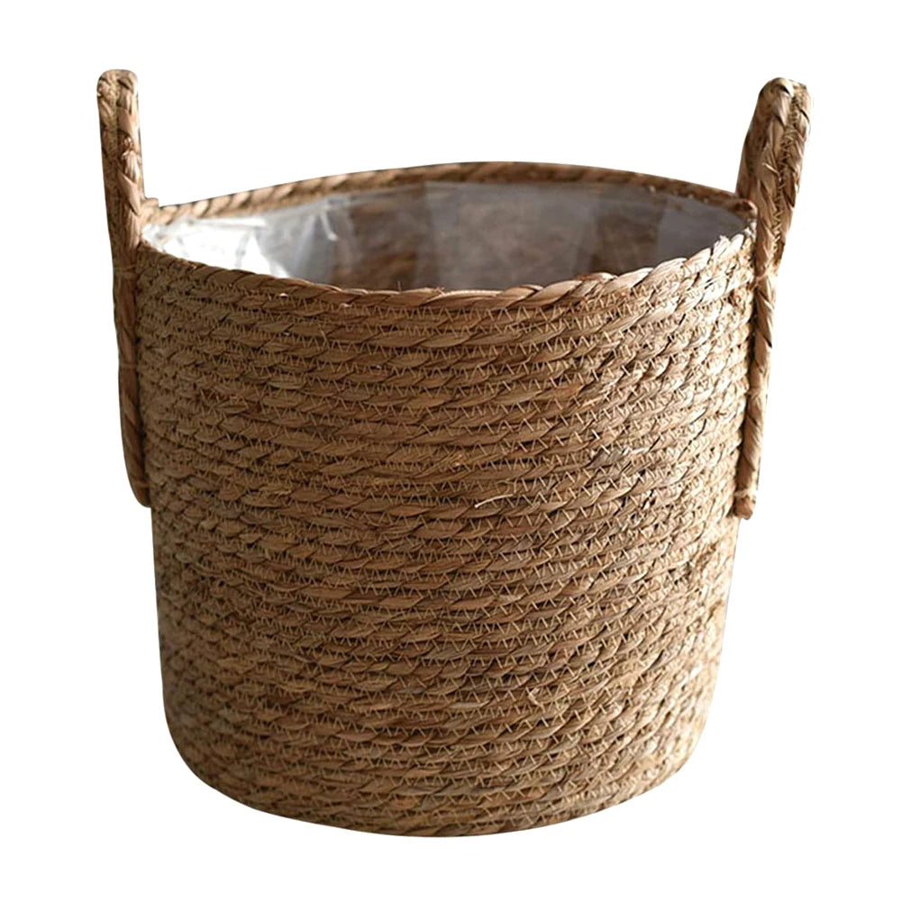 Nordic Extra Large Handwoven Seaweed Plant Pot Basket