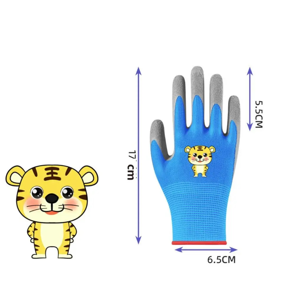 Kids Waterproof Non-Slip Gardening Work Gloves