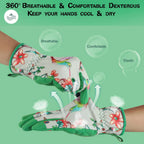 Breathable Leather Thorn-Proof Gardening Gloves for Women