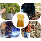 Thorn-Proof Garden Gloves with Long Protective Gauntlets