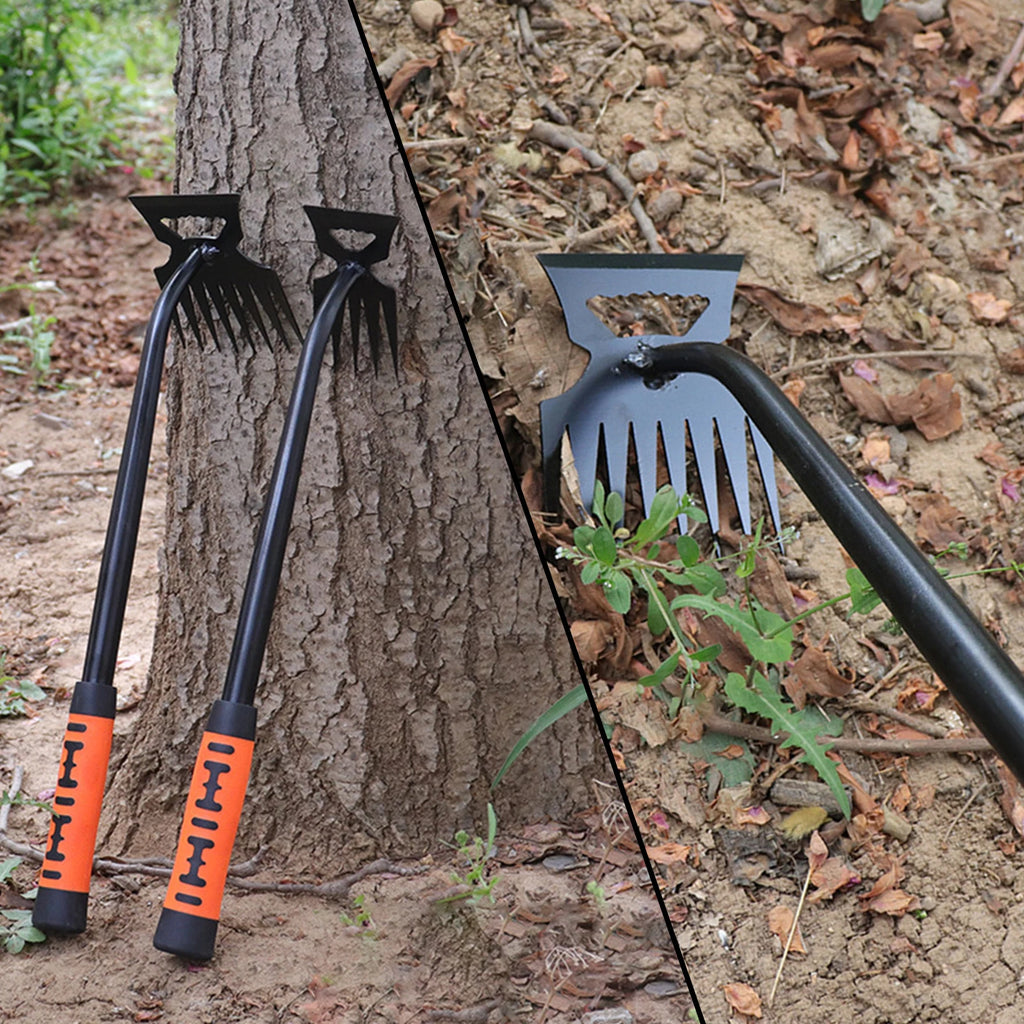 2-in-1 Stainless Steel Weed Cleaning Shovel &amp; Garden Rake