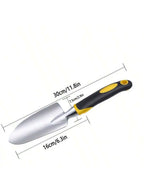 Stainless Steel Garden Shovel with Anti-Slip Rubber Handle