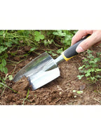 Stainless Steel Garden Shovel with Anti-Slip Rubber Handle