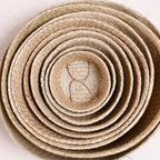 Handwoven Straw Plant Pot Basket for Indoor &amp; Outdoor Decor