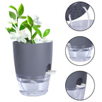 Self-Watering Hydroponic Flower Pot for Soilless Plant Growing