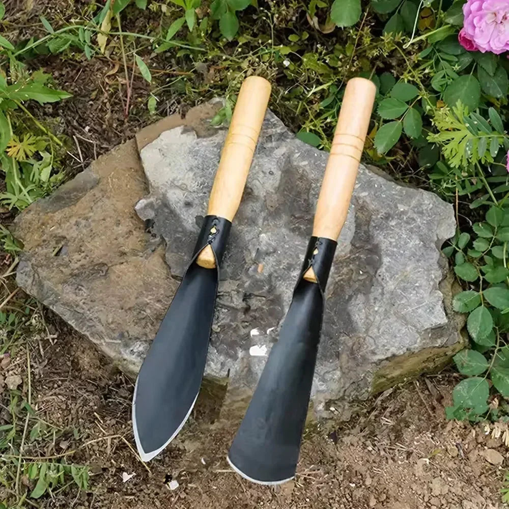 Multi-Purpose Garden Shovel &amp; Iron Hoe for Planting &amp; Weeding