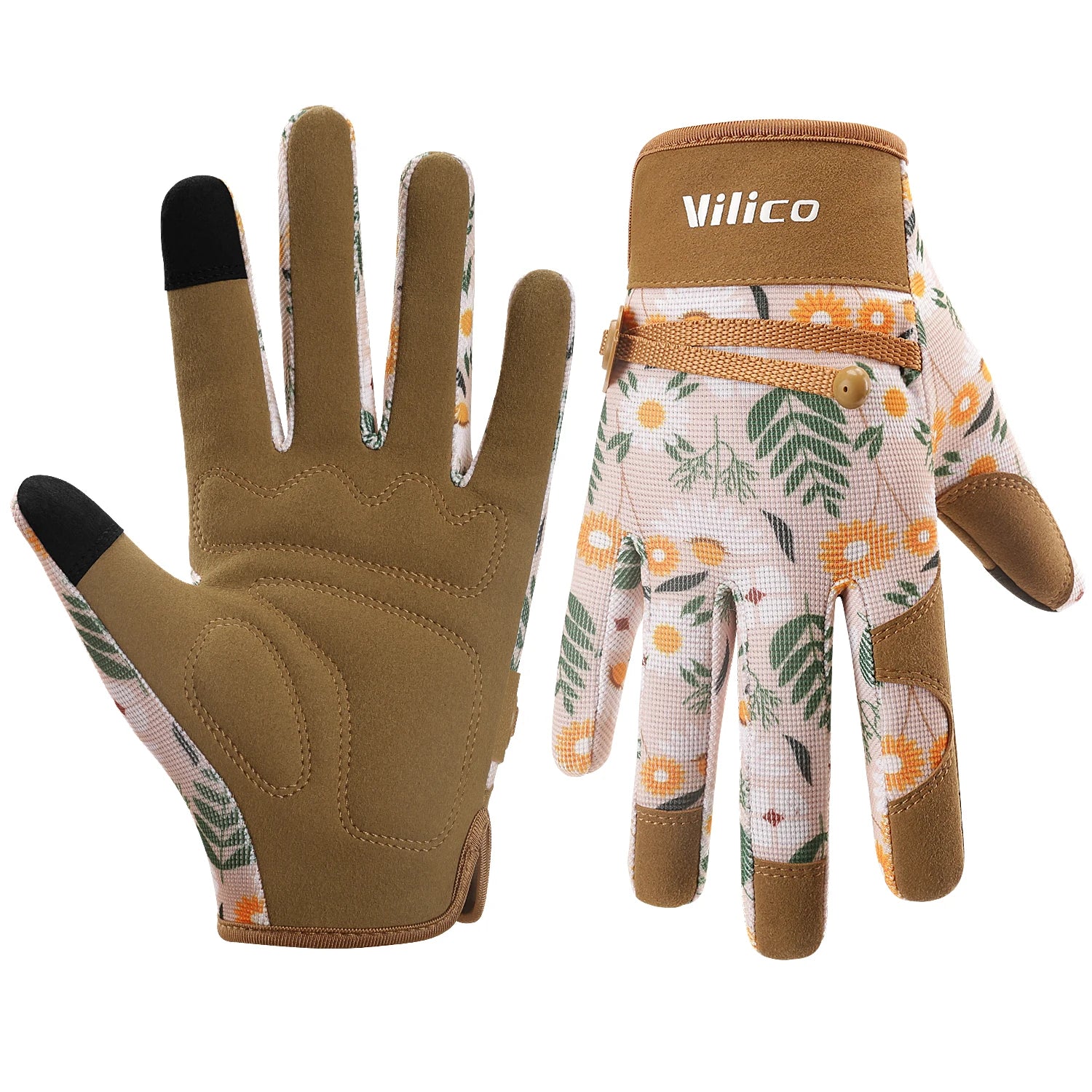 Thorn-Proof Leather Gardening Gloves for Pruning &amp; Weeding