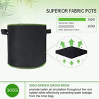 Non-Woven Grow Bags with Handles for Vegetables, Flowers &amp; Plants