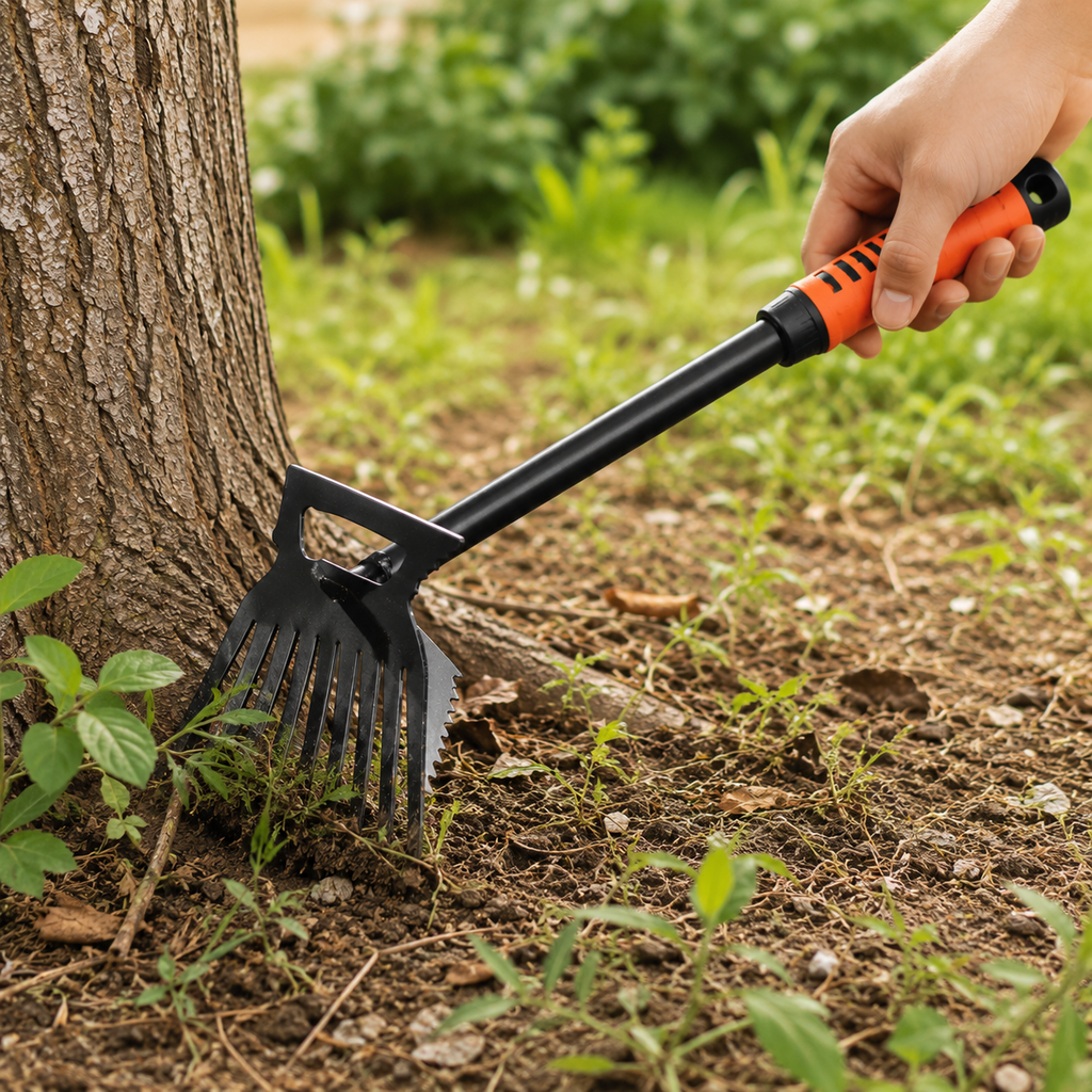 2-in-1 Stainless Steel Weed Cleaning Shovel &amp; Garden Rake
